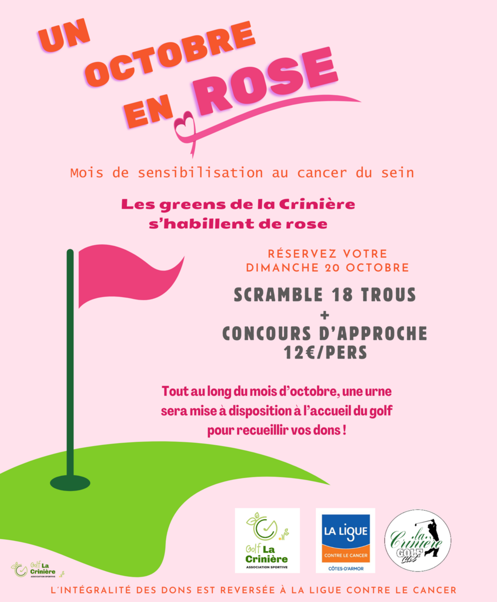 En octobre, votre golf se pare de Rose.