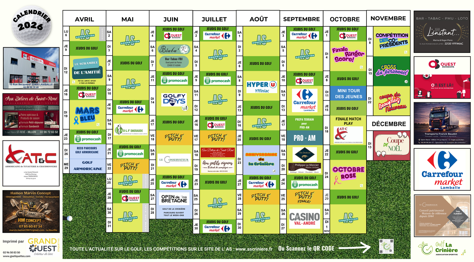 LA SAISON GOLFIQUE 2026 S'ANNONCE... ELLE A TOUT POUR PLAIRE !