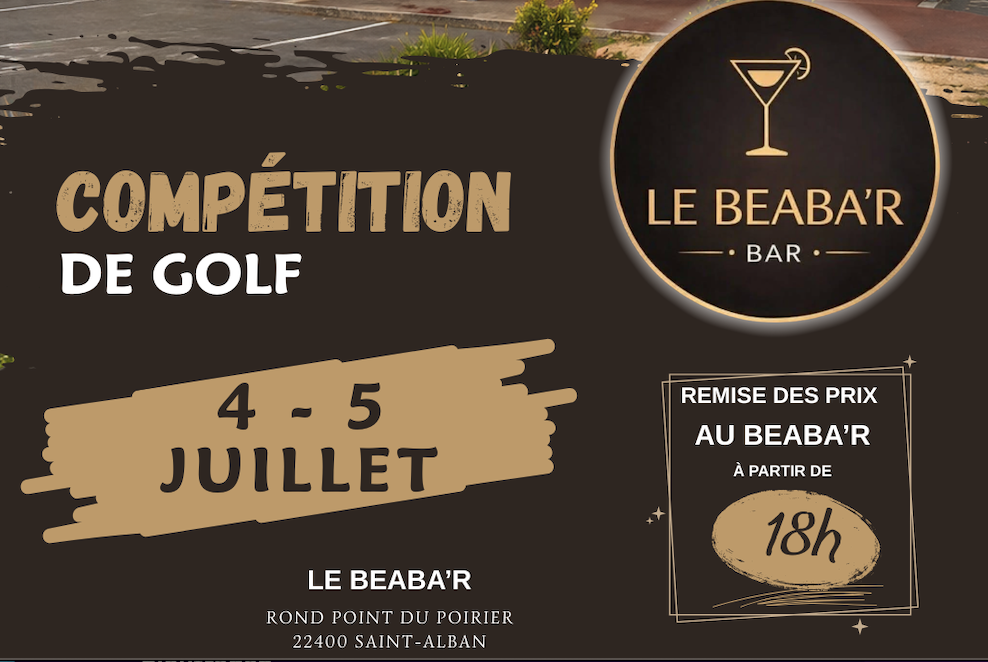 COMPÉTITION "LE BEABA'R" - WEEK-END 4 & 5 JUILLET