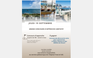 19 SEPTEMBRE CONCOURS CARITATIF À PARTIR DE 15H