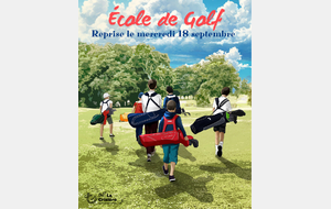 ÉCOLE DE GOLF, INSCRIVEZ-VOUS !!!