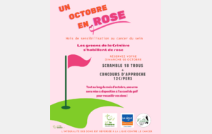 En octobre, votre golf se pare de Rose.