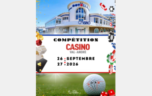 COMPÉTITION CASINO DU VAL-ANDRÉ, 26 ET 27 SEPTEMBRE !