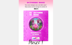 MERCI POUR OCTOBRE ROSE !