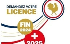 Licence fin 2024 + année 2025 : Adulte (plus de 25 ans)