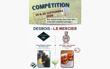 COMPÉTITION DESBOIS - LE MERCIER, 19 &amp; 20 septembre !