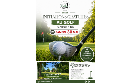Initiation gratuite au golf : samedi 30/05